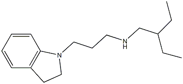 [3-(2,3-dihydro-1H-indol-1-yl)propyl](2-ethylbutyl)amine Structure