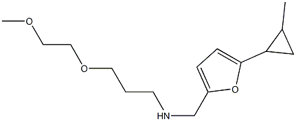 [3-(2-methoxyethoxy)propyl]({[5-(2-methylcyclopropyl)furan-2-yl]methyl})amine|