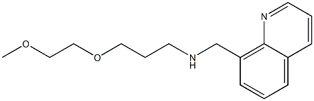 [3-(2-methoxyethoxy)propyl](quinolin-8-ylmethyl)amine Struktur