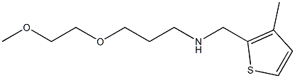 [3-(2-methoxyethoxy)propyl][(3-methylthiophen-2-yl)methyl]amine,,结构式