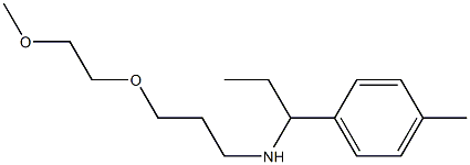 [3-(2-methoxyethoxy)propyl][1-(4-methylphenyl)propyl]amine