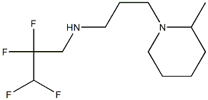 [3-(2-methylpiperidin-1-yl)propyl](2,2,3,3-tetrafluoropropyl)amine,,结构式