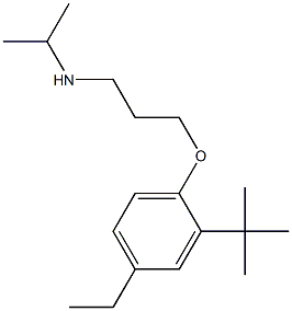 [3-(2-tert-butyl-4-ethylphenoxy)propyl](propan-2-yl)amine 化学構造式