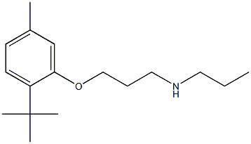 [3-(2-tert-butyl-5-methylphenoxy)propyl](propyl)amine,,结构式