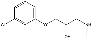 [3-(3-chlorophenoxy)-2-hydroxypropyl](methyl)amine Structure