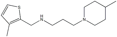 [3-(4-methylpiperidin-1-yl)propyl][(3-methylthiophen-2-yl)methyl]amine Struktur