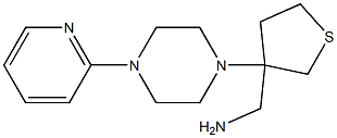 [3-(4-pyridin-2-ylpiperazin-1-yl)tetrahydrothien-3-yl]methylamine Structure