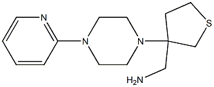 [3-(4-pyridin-2-ylpiperazin-1-yl)tetrahydrothien-3-yl]methylamine 结构式