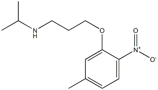 [3-(5-methyl-2-nitrophenoxy)propyl](propan-2-yl)amine,,结构式