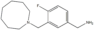 [3-(azocan-1-ylmethyl)-4-fluorophenyl]methanamine Structure