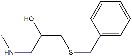 [3-(benzylsulfanyl)-2-hydroxypropyl](methyl)amine Struktur