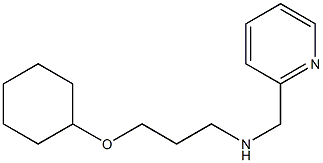 [3-(cyclohexyloxy)propyl](pyridin-2-ylmethyl)amine,,结构式