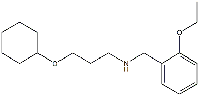 [3-(cyclohexyloxy)propyl][(2-ethoxyphenyl)methyl]amine Struktur