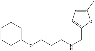 [3-(cyclohexyloxy)propyl][(5-methylfuran-2-yl)methyl]amine Struktur