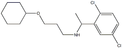 [3-(cyclohexyloxy)propyl][1-(2,5-dichlorophenyl)ethyl]amine,,结构式