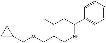 [3-(cyclopropylmethoxy)propyl](1-phenylbutyl)amine Structure