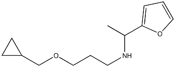 [3-(cyclopropylmethoxy)propyl][1-(furan-2-yl)ethyl]amine,,结构式