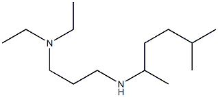 [3-(diethylamino)propyl](5-methylhexan-2-yl)amine,,结构式