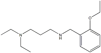 [3-(diethylamino)propyl][(2-ethoxyphenyl)methyl]amine 化学構造式