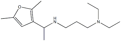 [3-(diethylamino)propyl][1-(2,5-dimethylfuran-3-yl)ethyl]amine 化学構造式