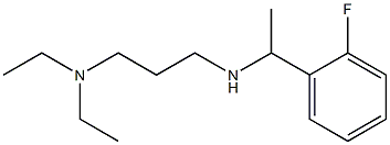 [3-(diethylamino)propyl][1-(2-fluorophenyl)ethyl]amine 化学構造式