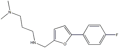 [3-(dimethylamino)propyl]({[5-(4-fluorophenyl)furan-2-yl]methyl})amine Structure