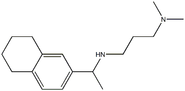 [3-(dimethylamino)propyl][1-(5,6,7,8-tetrahydronaphthalen-2-yl)ethyl]amine Struktur