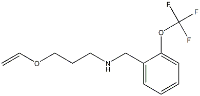 [3-(ethenyloxy)propyl]({[2-(trifluoromethoxy)phenyl]methyl})amine 化学構造式