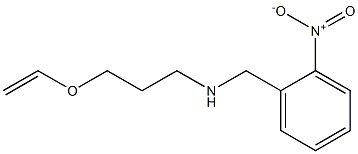 [3-(ethenyloxy)propyl][(2-nitrophenyl)methyl]amine 化学構造式