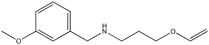 [3-(ethenyloxy)propyl][(3-methoxyphenyl)methyl]amine 化学構造式