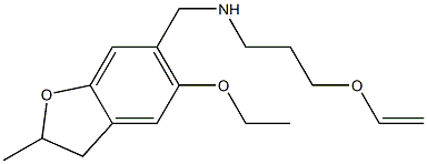 [3-(ethenyloxy)propyl][(5-ethoxy-2-methyl-2,3-dihydro-1-benzofuran-6-yl)methyl]amine 结构式