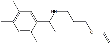 [3-(ethenyloxy)propyl][1-(2,4,5-trimethylphenyl)ethyl]amine Structure