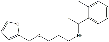 [3-(furan-2-ylmethoxy)propyl][1-(2-methylphenyl)ethyl]amine 化学構造式