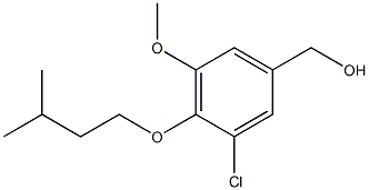 [3-chloro-5-methoxy-4-(3-methylbutoxy)phenyl]methanol,,结构式