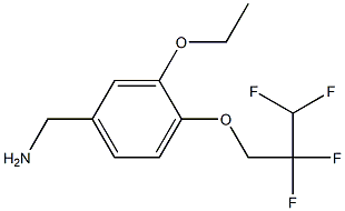 [3-ethoxy-4-(2,2,3,3-tetrafluoropropoxy)phenyl]methanamine Structure