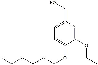 [3-ethoxy-4-(hexyloxy)phenyl]methanol 化学構造式
