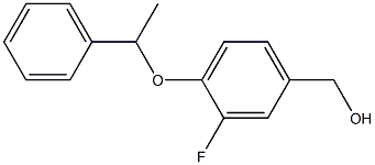 [3-fluoro-4-(1-phenylethoxy)phenyl]methanol Structure