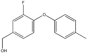[3-fluoro-4-(4-methylphenoxy)phenyl]methanol 结构式