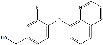 [3-fluoro-4-(quinolin-8-yloxy)phenyl]methanol Structure