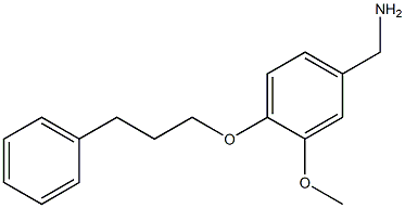 [3-methoxy-4-(3-phenylpropoxy)phenyl]methanamine Struktur
