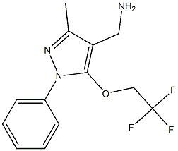  [3-methyl-1-phenyl-5-(2,2,2-trifluoroethoxy)-1H-pyrazol-4-yl]methanamine