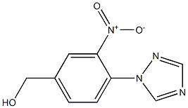 [3-nitro-4-(1H-1,2,4-triazol-1-yl)phenyl]methanol,,结构式