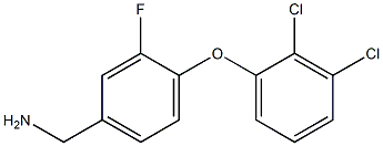 [4-(2,3-dichlorophenoxy)-3-fluorophenyl]methanamine Struktur