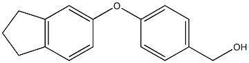 [4-(2,3-dihydro-1H-inden-5-yloxy)phenyl]methanol,,结构式