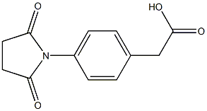 [4-(2,5-dioxopyrrolidin-1-yl)phenyl]acetic acid Struktur