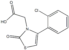 [4-(2-chlorophenyl)-2-oxo-1,3-thiazol-3(2H)-yl]acetic acid 结构式