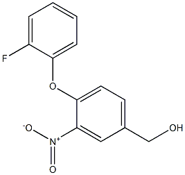 [4-(2-fluorophenoxy)-3-nitrophenyl]methanol Struktur