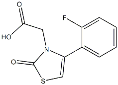 [4-(2-fluorophenyl)-2-oxo-1,3-thiazol-3(2H)-yl]acetic acid Struktur