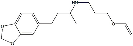 [4-(2H-1,3-benzodioxol-5-yl)butan-2-yl][3-(ethenyloxy)propyl]amine 结构式