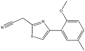  [4-(2-methoxy-5-methylphenyl)-1,3-thiazol-2-yl]acetonitrile